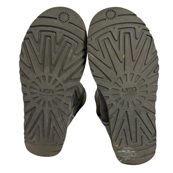 Ugg Bailey Bow Tie Boots Women's Gray Size 6 Fur lined - Picture 3 of 5